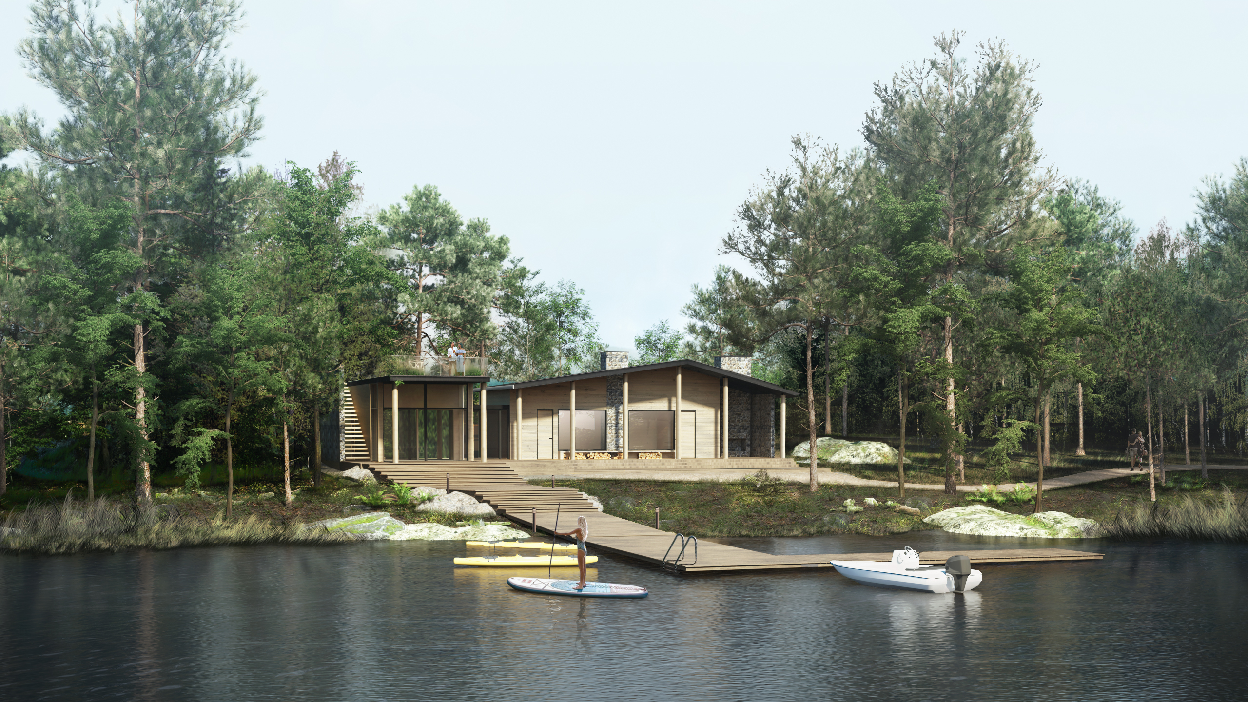 PihlasResort projektin arkkitehtikuva